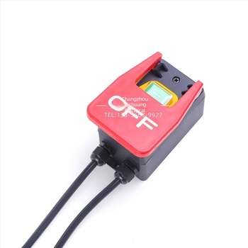 Comutator de siguranță pentru unelte electrice cu întrerupător de urgență electromagnet, 250V 16A, CE, -5°C până la 40°C