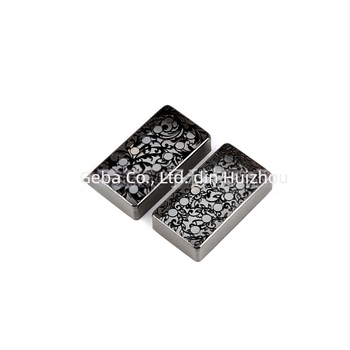 Capac de pickup pentru chitară, capac metalic decorat; modelele GB613/GB614; ambalaj: pungă din plastic