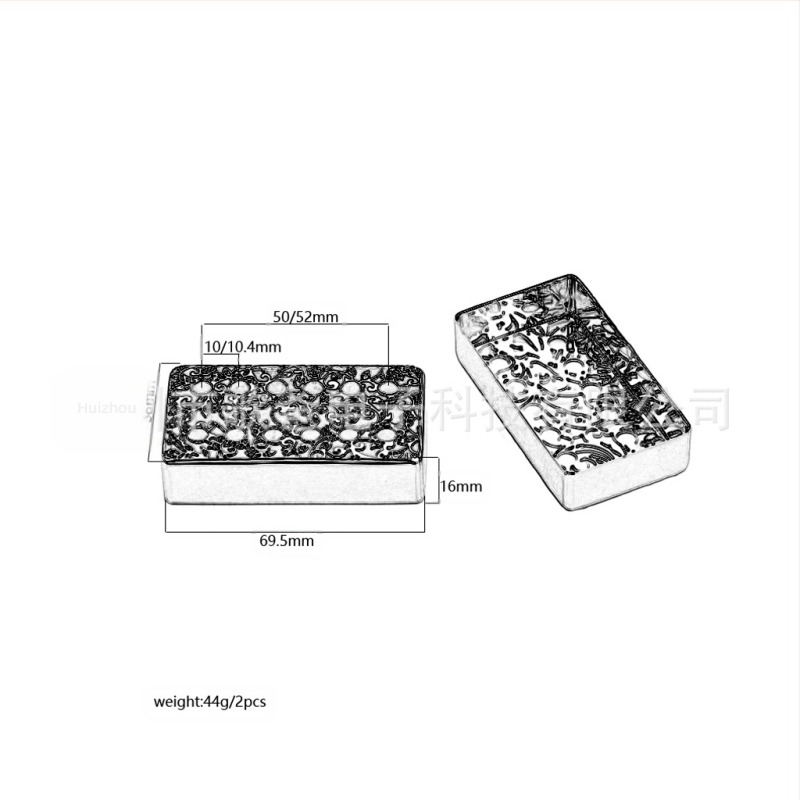 Capac de pickup pentru chitară, capac metalic decorat; modelele GB613/GB614; ambalaj: pungă din plastic