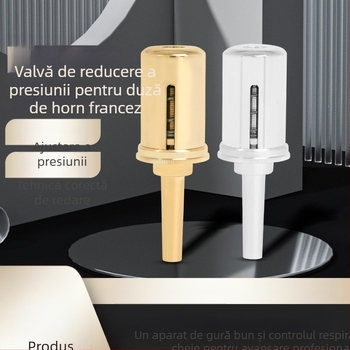 Antrenor de respirație pentru trompetă cu supapă reductoare de presiune (Model TR-16; alamă; cutie rigidă ABS; utilizare pentru instrument muzical; etichetă privată licențiată)