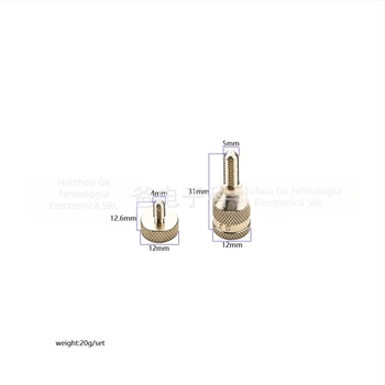 Șurub pentru saxofon cu gât curbat – metal, modelele C801/C802, ambalaj în cutie, accesoriu pentru instrumente muzicale