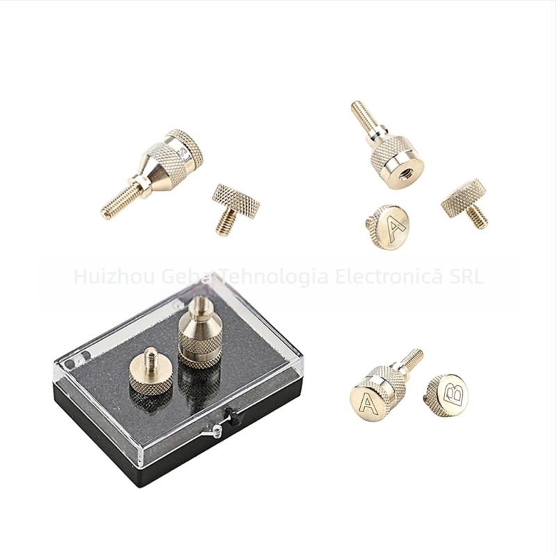 Șurub pentru saxofon cu gât curbat – metal, modelele C801/C802, ambalaj în cutie, accesoriu pentru instrumente muzicale