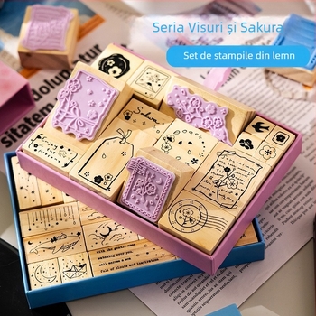 Ștampilă de jurnal din lemn – ștampilă decorativă, model Seal; material: lemn; categorie: ștampilă; scop: decorare; cadou potrivit ca dar de afaceri