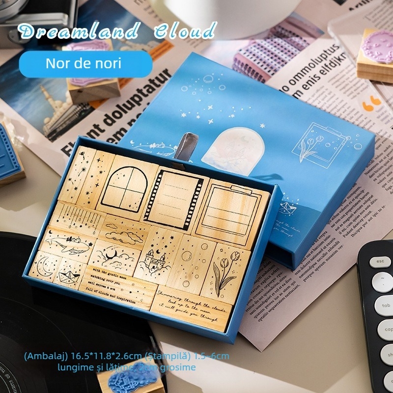 Ștampilă de jurnal din lemn – ștampilă decorativă, model Seal; material: lemn; categorie: ștampilă; scop: decorare; cadou potrivit ca dar de afaceri