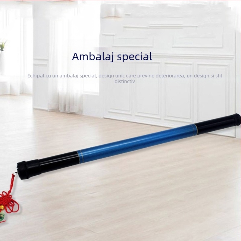 Baton dirijor pentru instrumente muzicale, mâner din agat imitativ, tijă din sticlă-otel, ambalare individuală