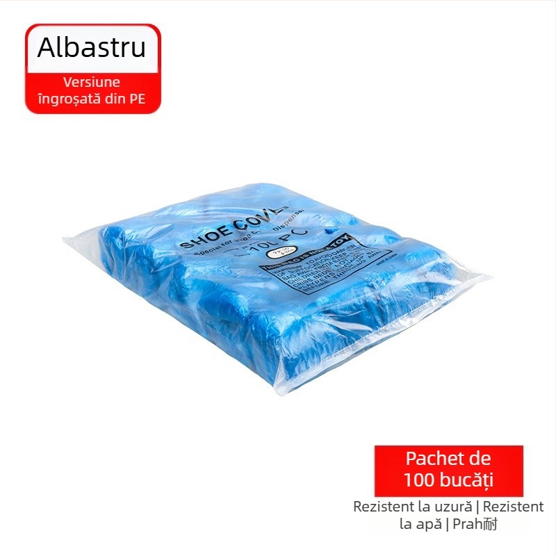 Mașină pentru acoperirea pantofilor, acționată prin pedală, pentru huse de unică folosință din PE rezistente la apă, cu cataramă în formă de T, destinată spațiilor interioare fără praf