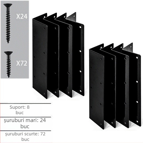 Suport unghiular metalic pentru mobilier de grădină (Material: oțel; Tip: suport unghiular pentru mobilier de grădină; Aplicare: grădină, pat de flori, pat de legume; Marcă: Neutral)