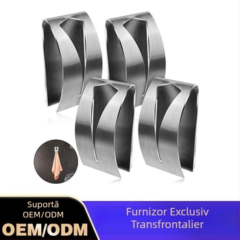 Cuier din oțel inoxidabil pentru prosoape – baie și bucătărie, design modern