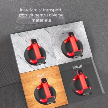 Ridicător cu ventuză electrică, cu afișaj digital, pentru plăci și sticlă, reumplere automată a aerului, înaltă putere, manipulare grea