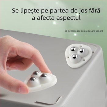 Rola cu bile, montaj cu bandă adezivă – silențioasă, universală pentru mobilier