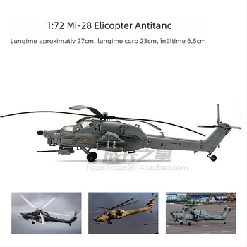Mi-28 Havoc elicopter militar, scară 1:72, jucărie cu piese mobile, preasamblat