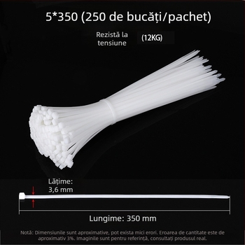 Curea auto-blocantă din nylon PA66, grosime 1.2 mm, rating de incendiu 95V-2, utilizare industrială