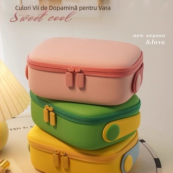 Oubao Geantă EVA impermeabilă pentru cosmetică și toalete, portabilă pentru călătorii