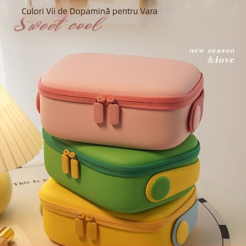 Oubao Geantă EVA impermeabilă pentru cosmetică și toalete, portabilă pentru călătorii