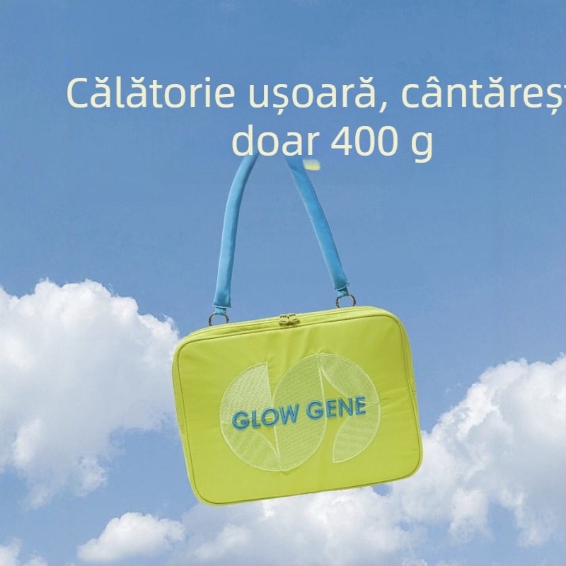 Geantă de umăr pentru laptop cu design IP-inspired, buzunar intern cu protecție împotriva șocurilor, respirabilă, impermeabilă și antibacteriană, poliester cu căptușeală din pânză, unisex