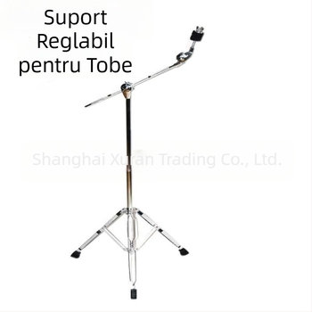 Suport pentru rack de tobă M-200, poziție dublă (dreaptă/înclinat), construcție metalică cromată