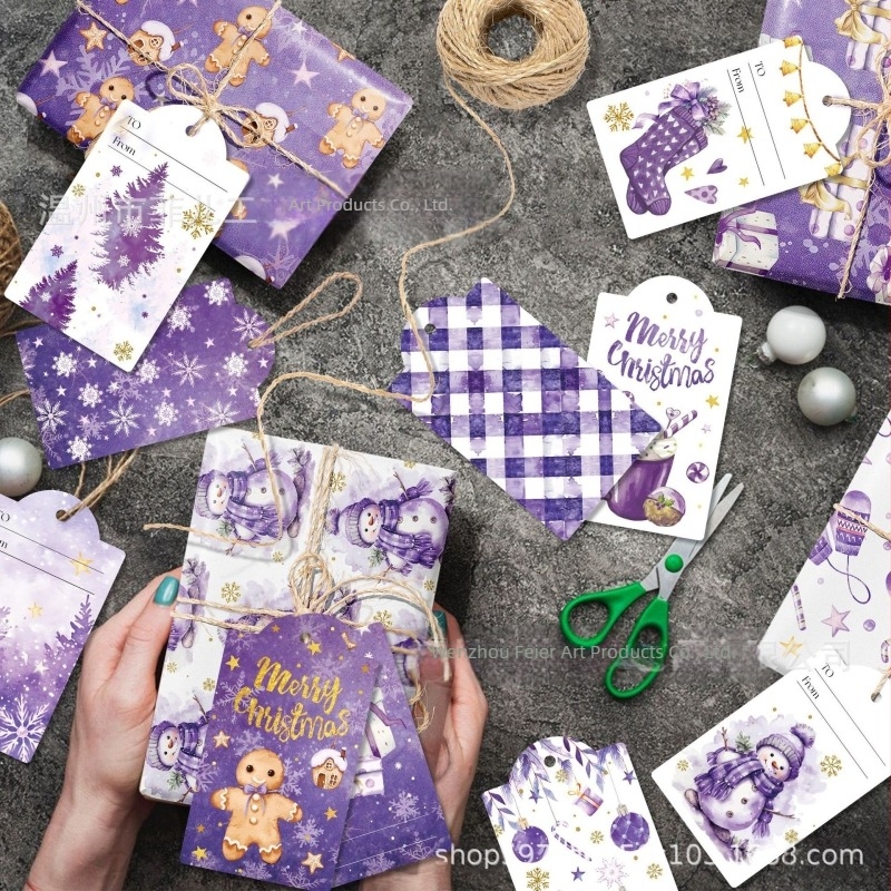 Hârtie de împachetat cadouri cu design ful și om de zăpadă; material compozit; meșteșug semi-manual și semi-mecanic; cod produs Al940119815311; potrivit pentru întâlniri festive