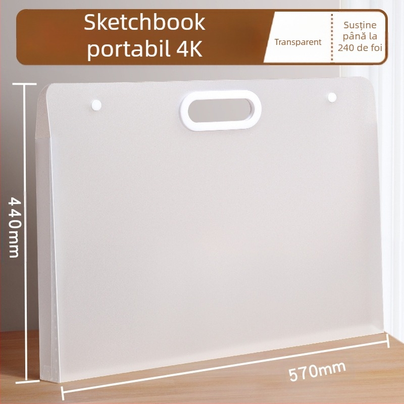 Yuzhi Album plastic de stocare artă A4/4K/8K, 1 pagină, personalizare disponibilă, imprimare logo disponibil