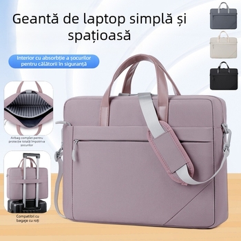 Geantă pentru laptop, unisex, cu curea crossbody – Nylon, impermeabilă, respirabilă, rezistentă la uzură, rezistentă la cutremure, stil business elite
