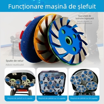 Disc diamant de șlefuire – autoadeziv, pentru marmură, granit și beton – Chuanxing