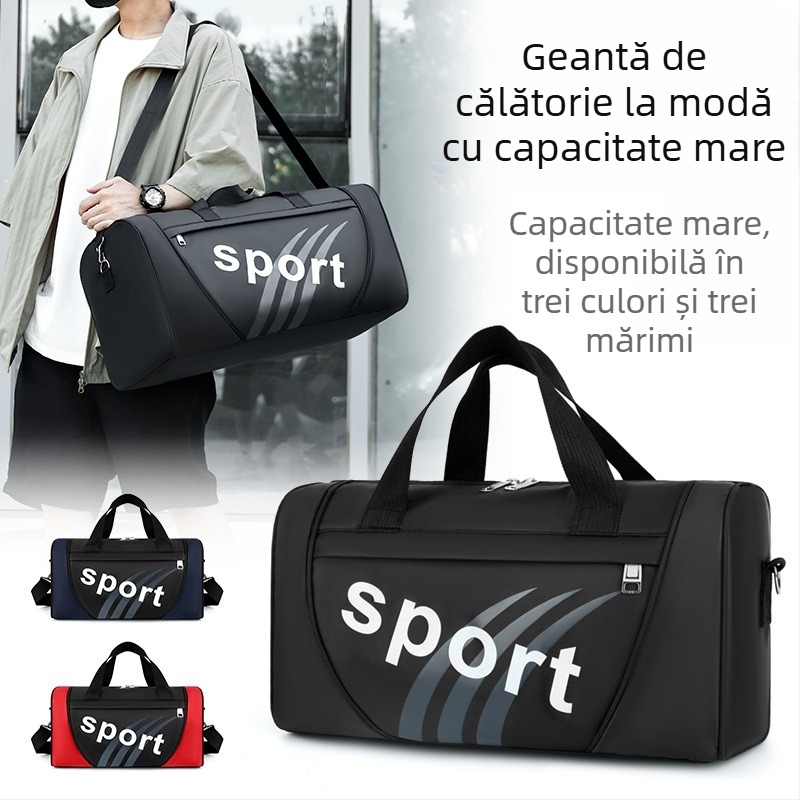 Geantă crossbody pentru bărbați (nailon; respirabilă; model cu litere; căptușeală din poliester; pentru timpul liber și călătorii)
