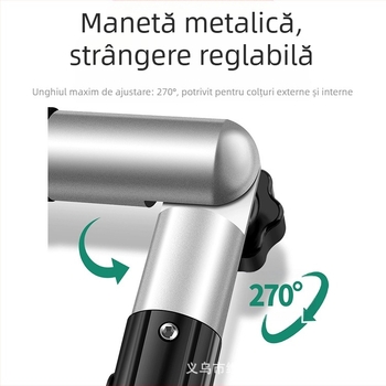 Ventuză reglabilă pentru sticlă, plăci ceramice și plăci din piatră – fixare puternică și aliniere a unghiului drept