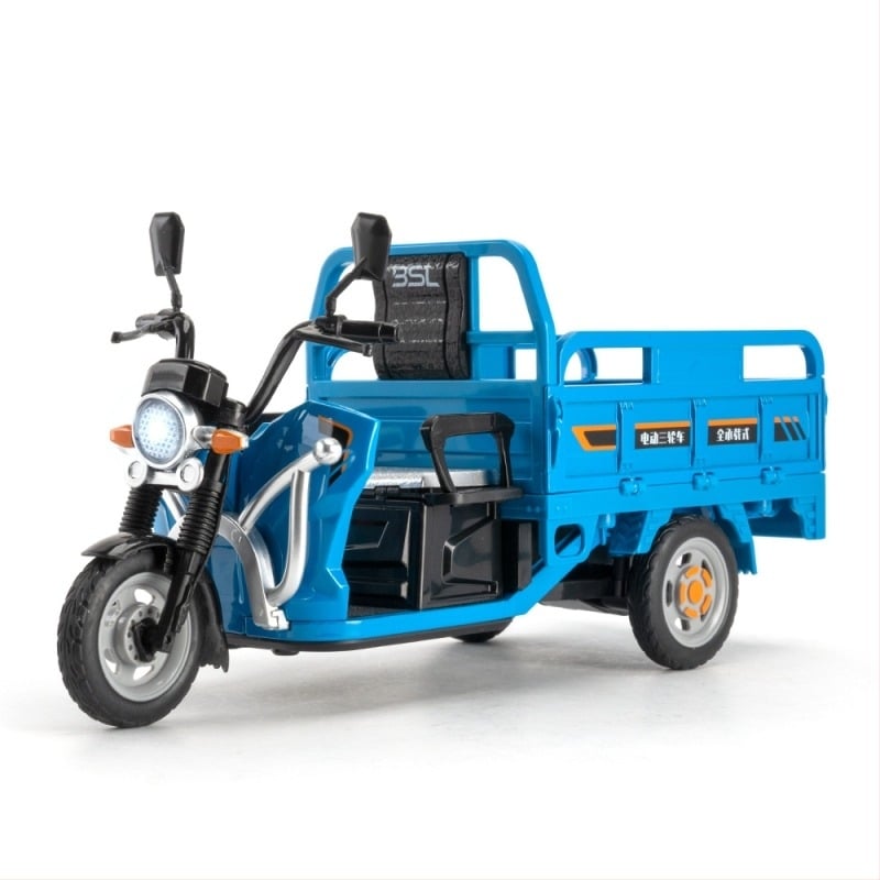 Model de motocicletă cu trei roți, obiect decorativ pentru expoziție cu lumini și sunet; model static; categorie: model de motocicletă; potrivit pentru vârsta 7-14.