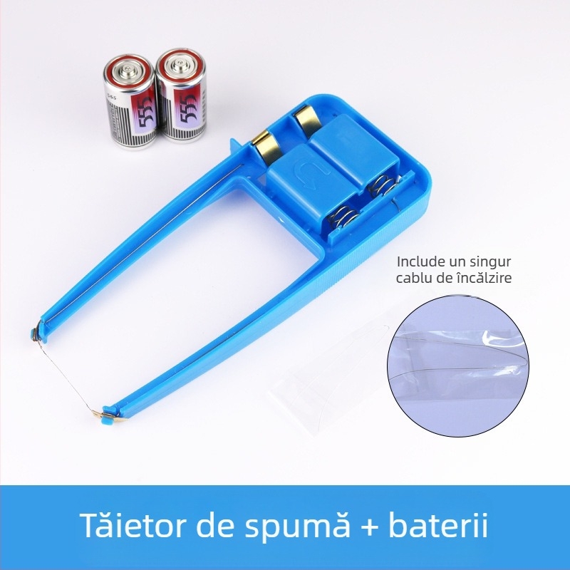 Mașină de tăiat spumă pentru modele DIY – construcție din plastic, include fir de încălzire, marca Hinda