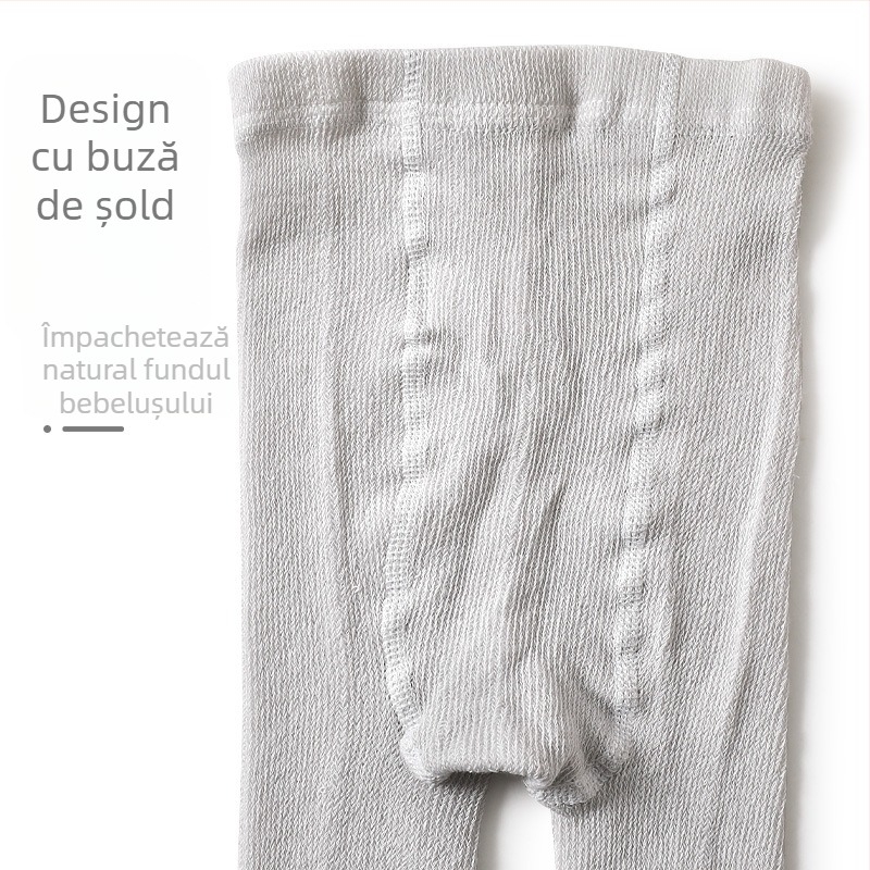 Colanți din bumbac pentru copii, pentru primăvară, ușori, cu model decupat pentru fetițe 1–3 ani