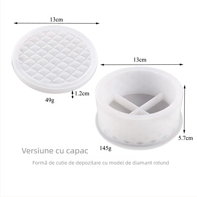 Dance of the Butterfly Formă din silicon pentru prăjituri – Cerc cu Model de Arc și Diamant pentru DIY Rășină Cristală