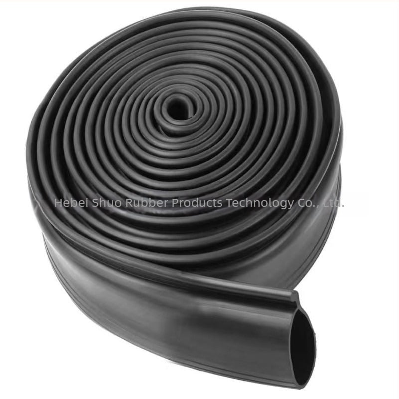 Bandă etanșare ușă garaj din cauciuc, cu clips, pentru uși rulante, protecție împotriva prafului