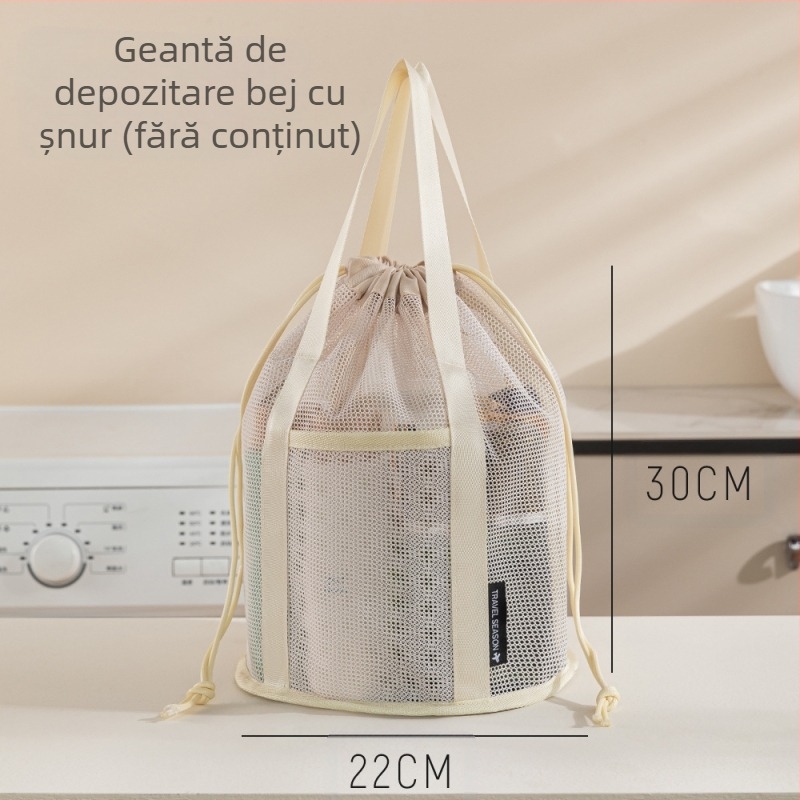 Geantă de depozitare a hainelor pentru călătorii, design cub, geantă cu închidere roll-top, din poliester, organizator multifuncțional