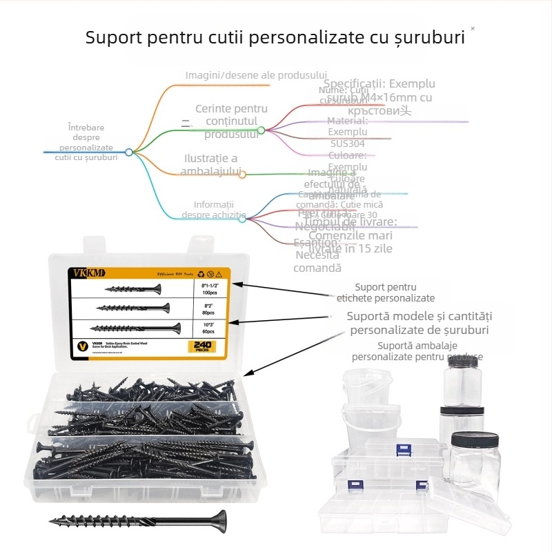 Pin cheie, oțel carbon feros, A3, cheie tip C, cheie plată, 100 buc