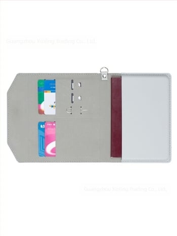 Portofel PU pentru pașaport cu protecție RFID, anti-magnetic, suport multi-funcțional pentru carduri și bilete, organizator pentru pașaport și documente