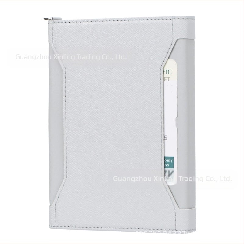 Portofel PU pentru pașaport cu protecție RFID, anti-magnetic, suport multi-funcțional pentru carduri și bilete, organizator pentru pașaport și documente