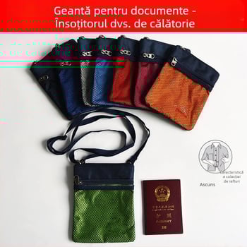 QISE Carcasă pentru pașaport – Material Oxford, Impermeabil, Anti-furt, Rezistent la uzură, Unisex, Stil business, Organizator pașapoarte și documente
