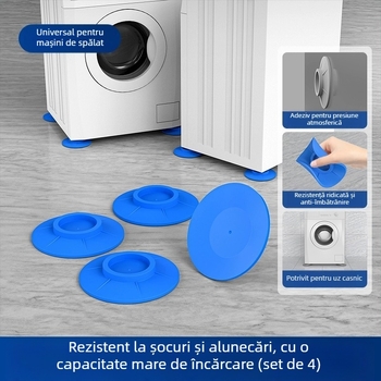 Suport pentru mașina de spălat, bază antiderapantă din oțel inoxidabil, înălțime reglabilă