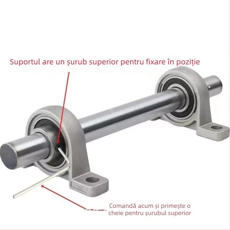 DIY mini suport vertical pentru rulmenți, în formă diamant, set cu diametre interne 8/10/12 mm, fontă, stil modern minimalist