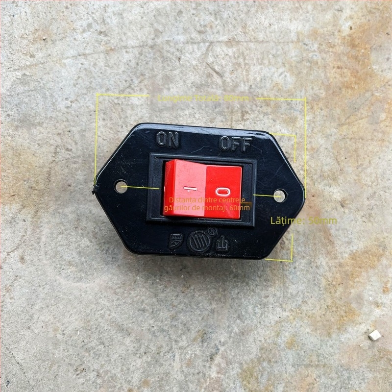 Comutator cu buton pentru mașina de tăiat oțel 400, impermeabil, IP50, 50–440V, conectare prin apăsare, viață electrică 20k cicluri, viață mecanică 100k cicluri