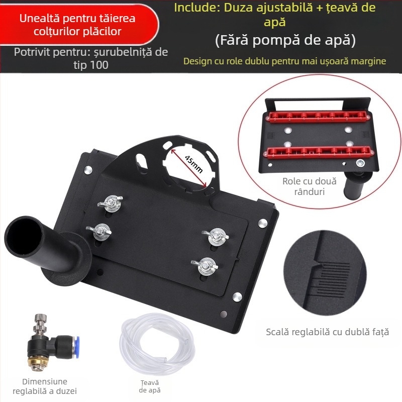 Odeller Dispozitiv pentru canelare plăci ceramice, Tip 100, Tăiere la 45°, Suport compact, 220V