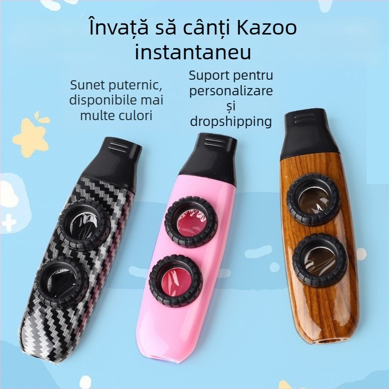 Flaută kazoo — instrument prietenos cu începătorii, nu este necesar să înveți, tremolo la nivel profesionist.