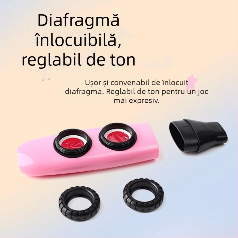 Flaută kazoo — instrument prietenos cu începătorii, nu este necesar să înveți, tremolo la nivel profesionist.