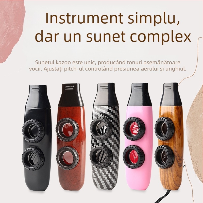 Flaută kazoo — instrument prietenos cu începătorii, nu este necesar să înveți, tremolo la nivel profesionist.