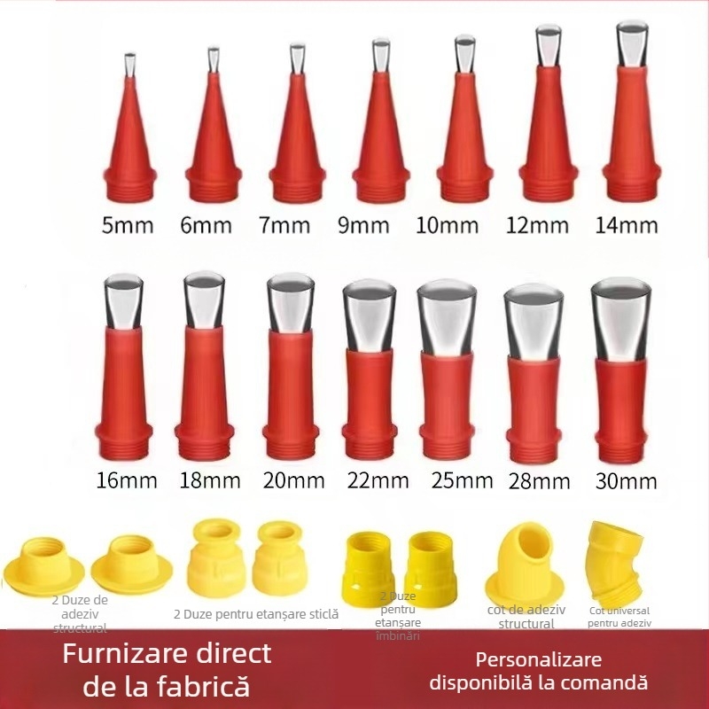 HM duze din oțel inoxidabil pentru sigilarea sticlei, mai multe specificații