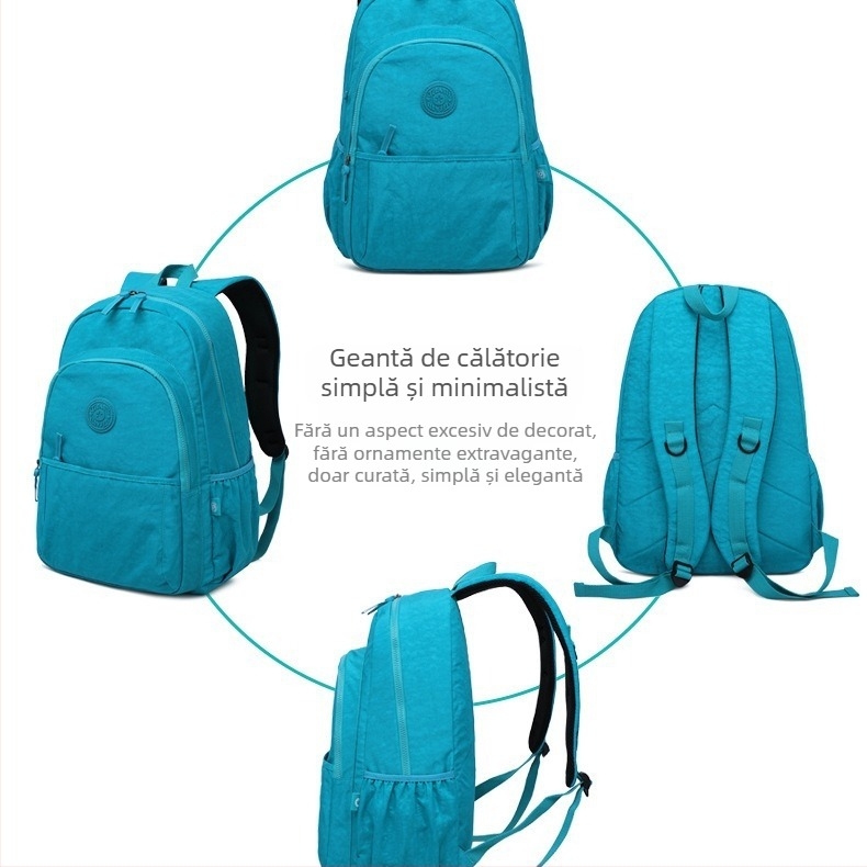 Rucsac de călătorie din nailon, 20–35L, respirabil, impermeabil, rezistent la uzură, design urban minimalist, compatibil cu laptop de 14 inch