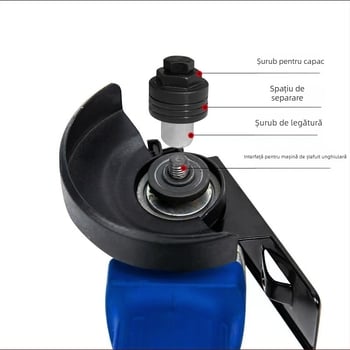 Adaptor de slotare pentru polizor unghiular Tip 100; adaptor slotare hidraulic; Multifuncțional; set cu discuri de tăiere multiple
