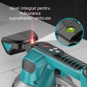 Mașină electrică de așezat plăci cu aspirație puternică, afișaj digital, cupă de aspirație mare, viteză reglabilă, baterie litiu reîncărcabilă