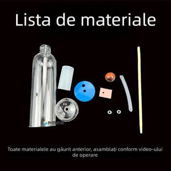 DIY model simplu de pompă cu piston – Craftsman, din plastic, pentru copii 7-14 ani, auxiliar didactic de fizică, kit științific practic