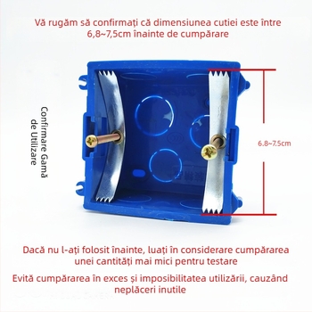 Cutie Type 86 pentru întrerupătoare și prize, set de șase bucăți