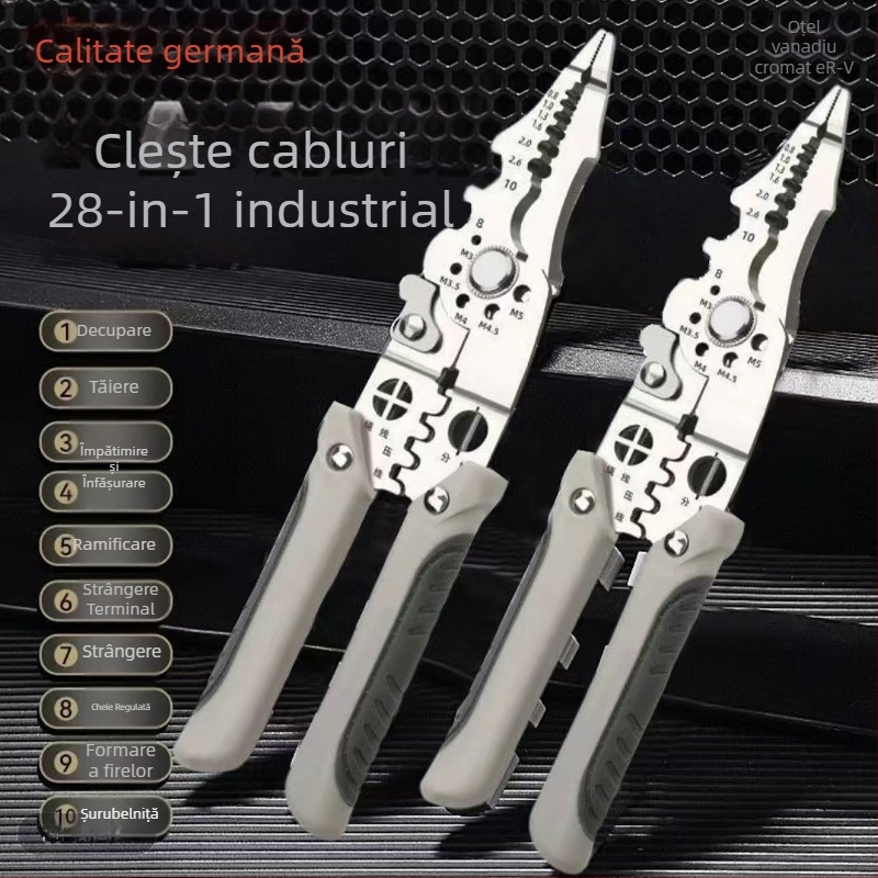 Pince dezizolarea cablurilor – unelte electrice, dezizolare automată, multifuncțională, vârf ascuțit, brand Starlight, tăierea firului, greutate 50